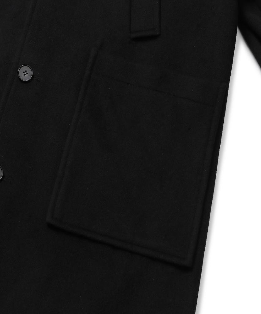 Connect Kinloch Oversized Balmacaan Coat (Black)
