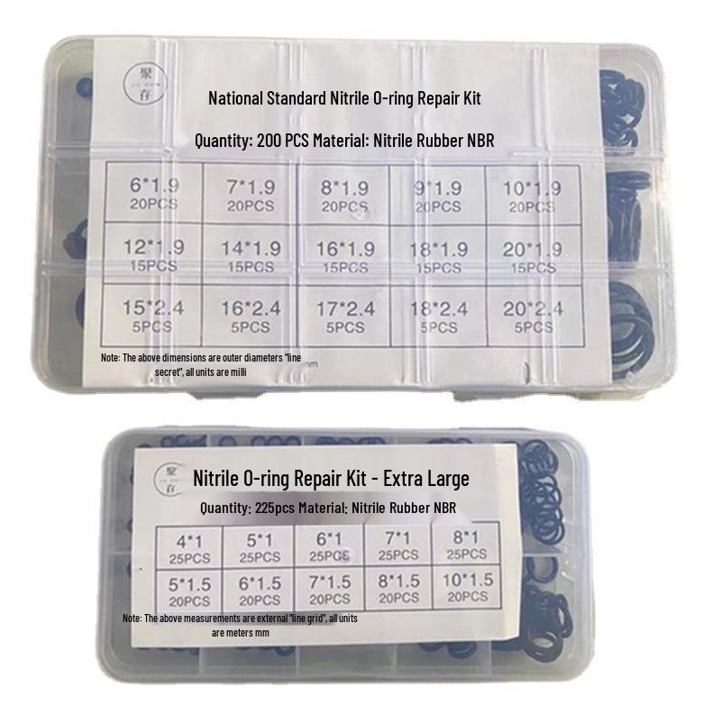 O-ring Seal Waterproof High-Temperature Repair Kit - Silicone & PTFE Rubber Gaskets