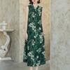 Damen Maxikleid in Übergröße mit Blumendruck, ärmellos, locker, lässig, Sommerkleid (XL-5XL)
