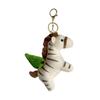 Cartoon Zebra Doll Pull Rope Doll Plush Toy Rag Doll Key Chain Bag Hanging Gift