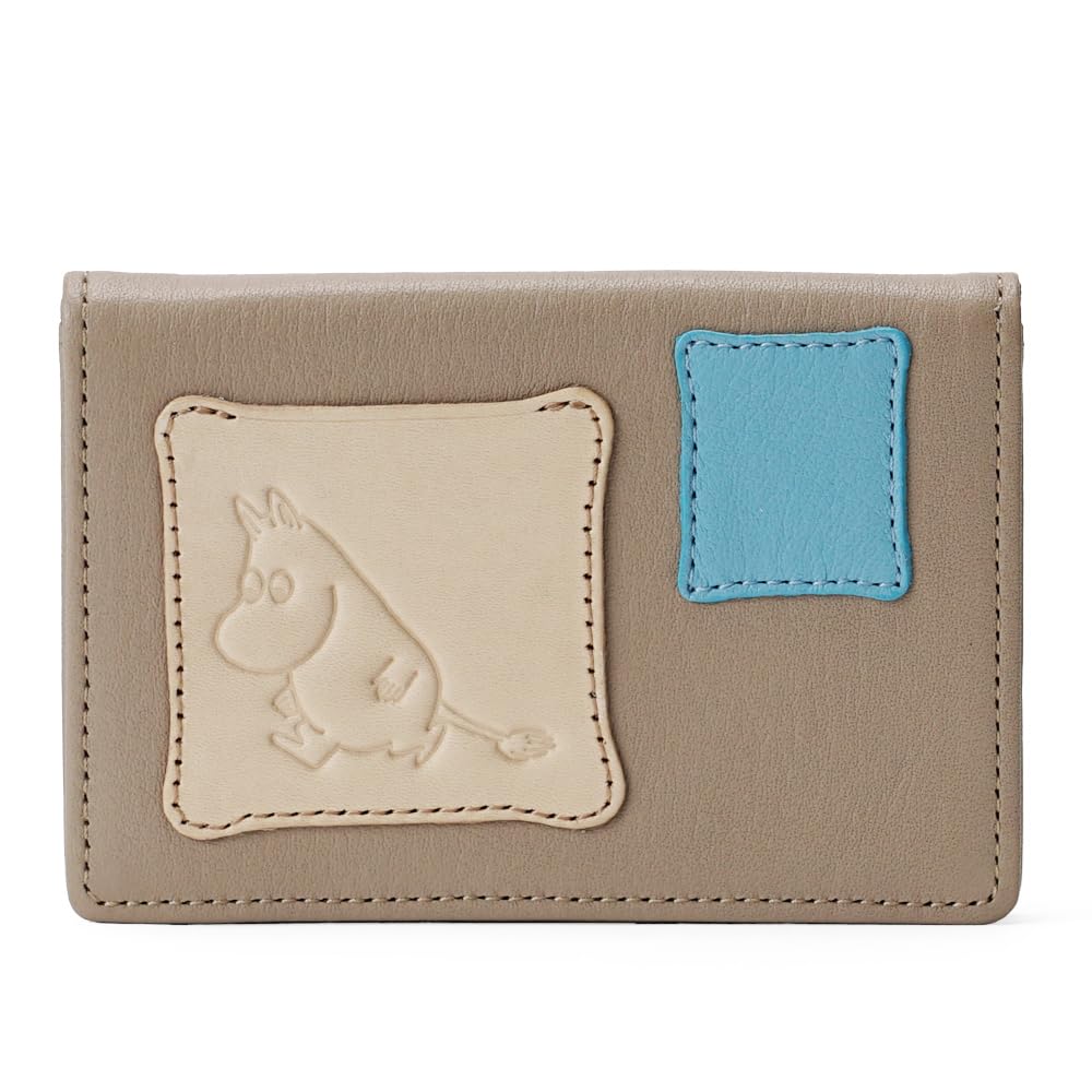 

Moomin Pass Case Pass Case Card Holder Genuine Leather Cowhide Patchwork [Moomin] [Official] No.82002