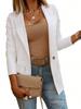 Women's Solid Knit Blazer Long Sleeve Open Front Casual Office Work Jacket
