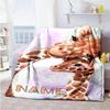 Deer55 Personalized Name Blanket Cozy Customizable Blanket Ultra-Soft Great for Couch Bed Nap Sofa All-Season Use Birthday Christmas Gift Blanket