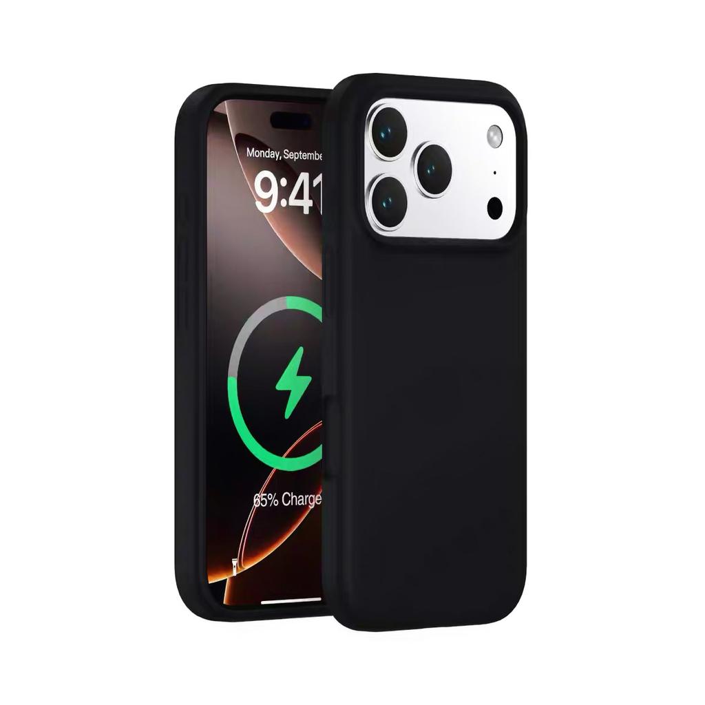 Applicable To IPhone17 Built In Magnetic Phone Case Liquid Silicone Apple 16proMax Skin Friendly 15 Protection Case