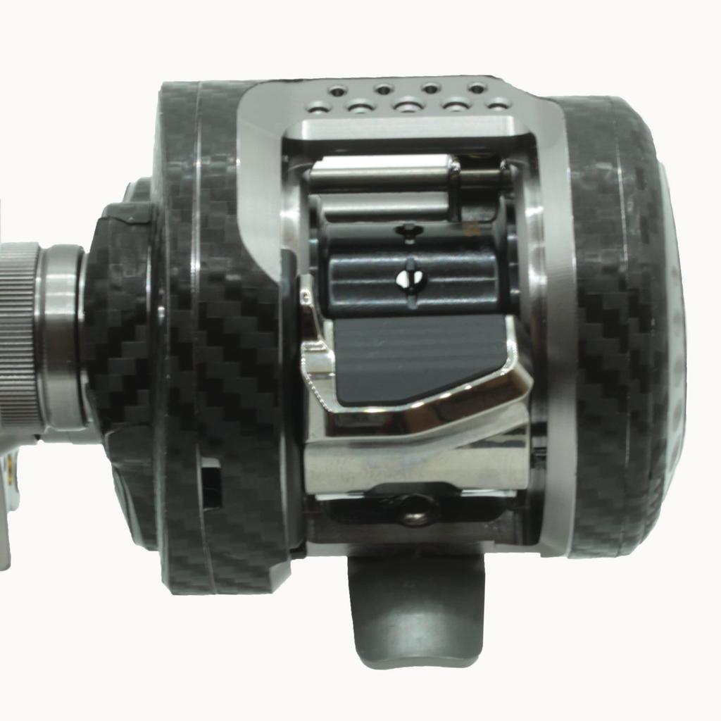 CUSTOM YOROI Custom Decal for 23 Calcutta Conquest BFS Baitcasting Reel SEAT.JP (Black, Left-Handed)