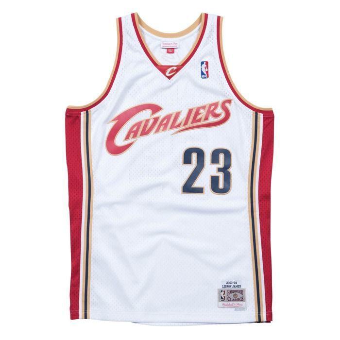 Maillot Swingman - Cleveland Cavaliers - Lebron James - Blanc - S - Respirant - Multisport