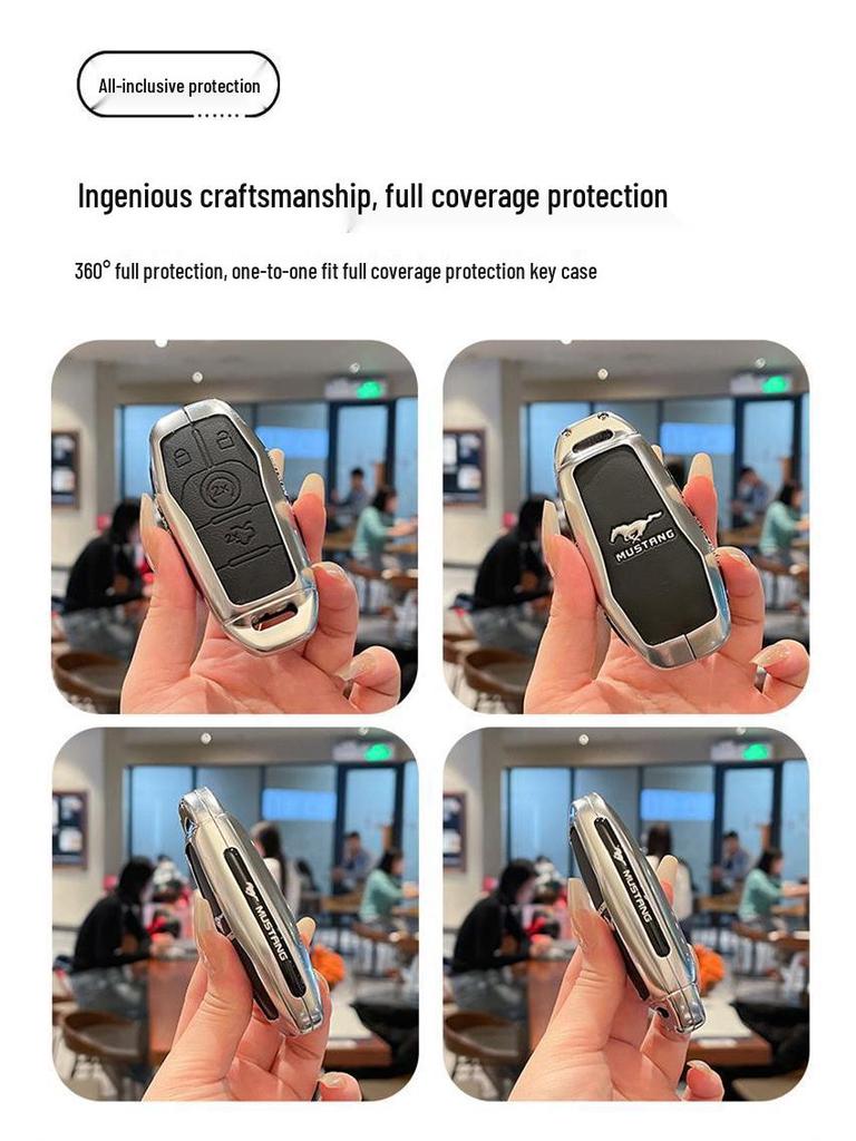 Ford Mustang Key Case Metal Shell for 2015-17 Models