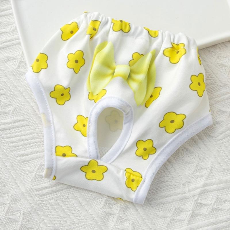Dog Diaper Breathable Dress Female Pants Panties Shorts Reusable Doggies Period Diaper Incontinence Washable