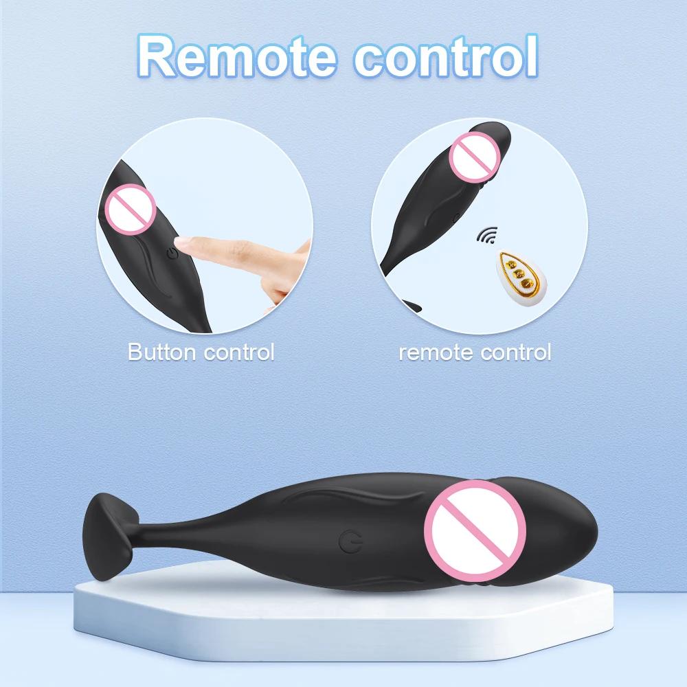10 Modes Vibrating Butt Plug Anal Plug for Men Remote Control Anal Vibrator for Gay Mini Dildo for Women Sex Toy for Men