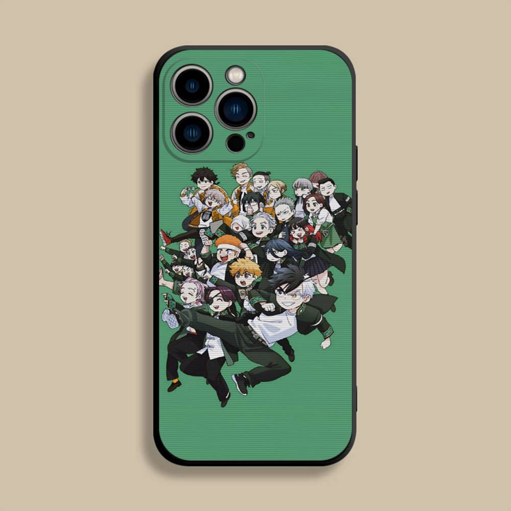 

Anime W-Wind B-Breaker Phone Case For iPhone 17,16,15,14,13,12,Pro,Max,Plus,E,SE4,Air,Mini Black Soft Cover iPhone13mini