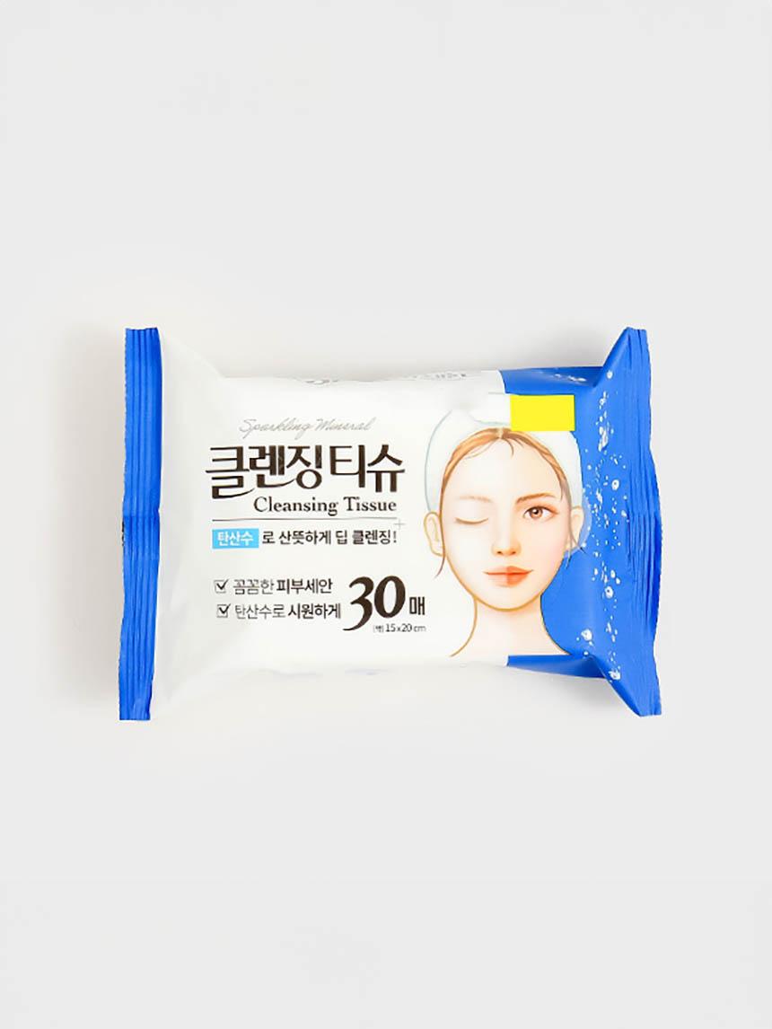 Carbonated Water Cleansing Wipes (30 Sheets) 1ea