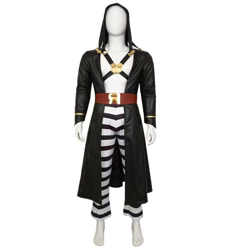 JoJo Risotto Nero Cosplay Anime Uniform Hooded Bizarre Adventure Halloween Golden Wind Costume Party Outfit for Men