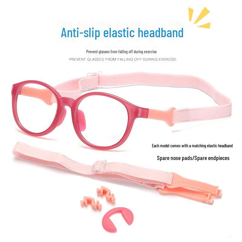 TR Dětské protiskluzové silikonové brýle: Módní brýlové obroučky blokující modré světlo 9109