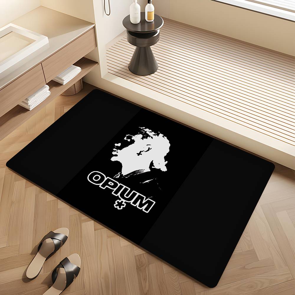 O-Opium Rap Playboi Carti Hallway Carpet Retro Multiple Choice Living Room Kitchen Rug Non-Slip Welcome Rug