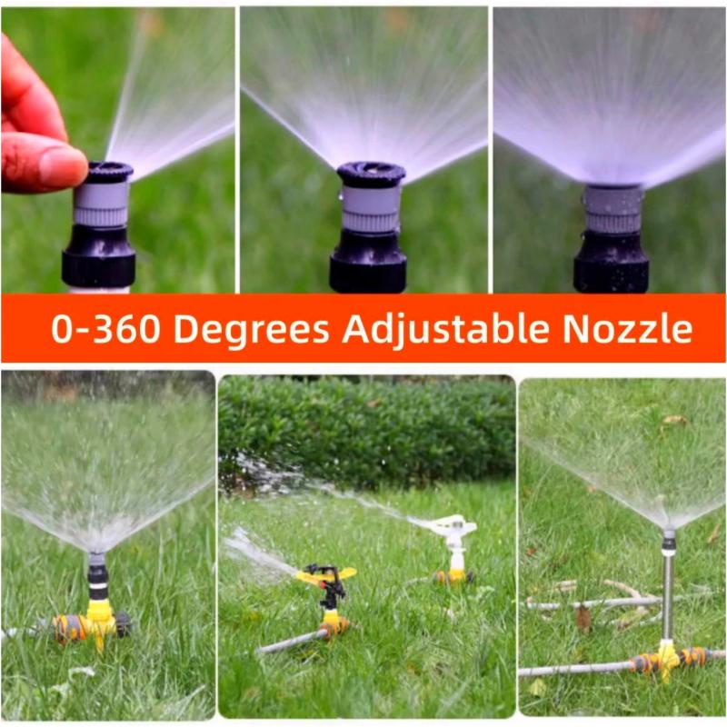 1 Stück Garten Park Bauernhof Rasen Bewässerungsdüse Werkzeug Verstellbarer 360° Sprinkler Für Landwirtschaft Rasen Bauernhof Gewächshaus Zubehör