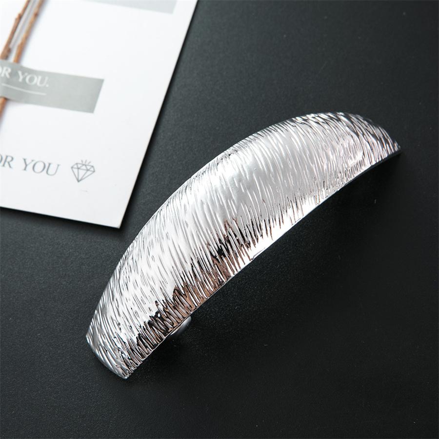 New Simple Fashion Metal Alloy Hair Clips Geometric Ponytail Holder Girls Hairpins Hair Barrette Horsetail Headwear Styling Tool