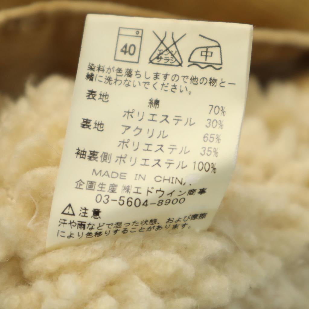 Lee STORM RIDER Corduroy Trucker Jacket 36 beige Back bore Women Used