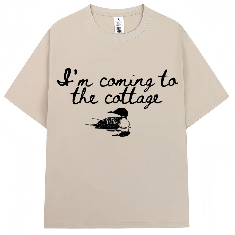Heated Rivalry Funny Meme Graphic T Shirts Im Coming The Cottage Hollanov Unisex Women Humor Fashion Tshirt Oversized Cotton Tees