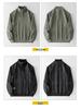 2025 Men's Plus Size Heavyweight Hoodie: Autumn/Winter, Half-High Collar, Casual Loose Fit