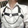 Chest Chain Sexy Men's Suspenders Neck Strap Body Punk Style Shoulder Strap Chest Strap Shirt Belt Accessory Matching Uniform