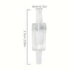 5pcs Clear Plastic Check Valves for Aquarium Air Pumps - One-Way Flow Prevention, Non-Electric PP Material