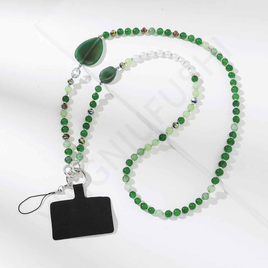 ins Xiaohongshu women's fashion hand carry messenger mobile phone lanyard DIY handmade long mobile phone chain