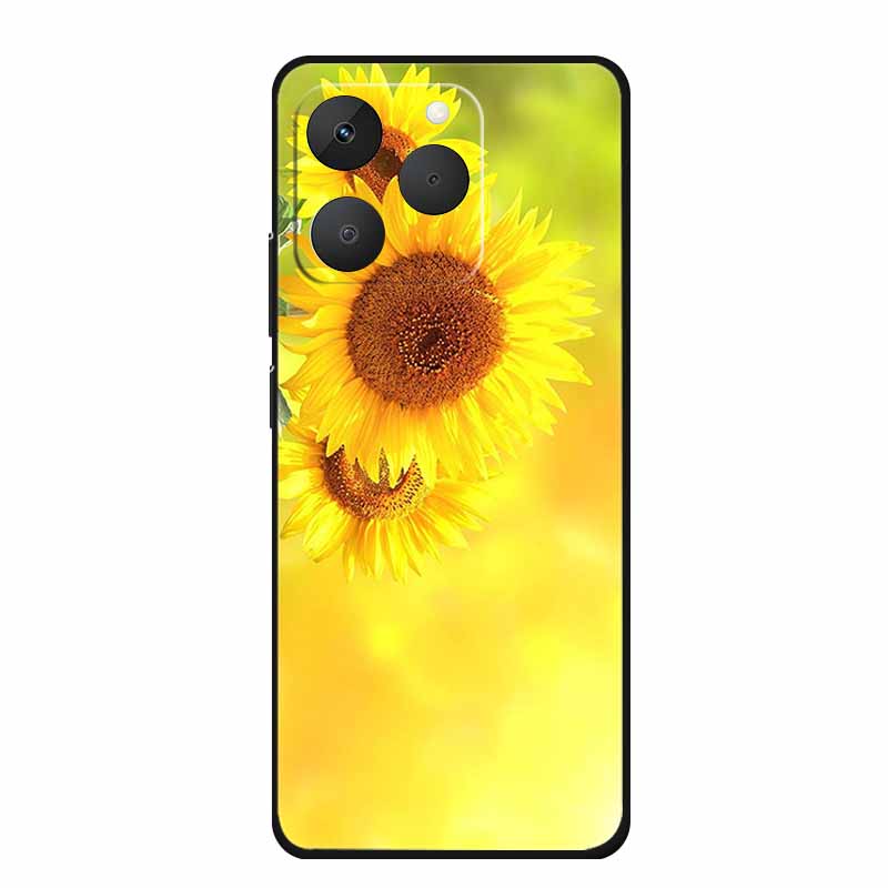 For Realme 15T Phone Case 15 T Fashion Picture Black Silicone TPU Soft Back Cover Case For Realme 15T 5G 2025 Case Realme15T Bag