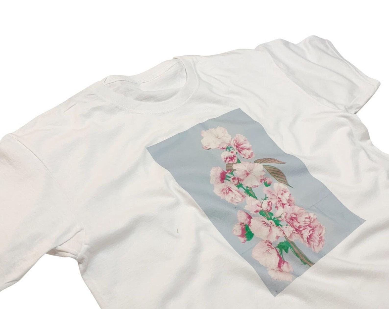 Cherry Blossom T-Shirt, Ogawa Kazumasa Japanese Floral Print S