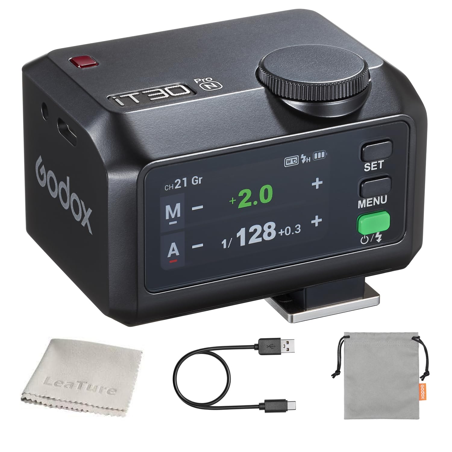 

Goodox iT30Pro N Mini TTL Совместимый с Nikon Беспроводной X Сенсорный Ведущее число 560 Быстрая зарядка вспышки, Камеры, Система 2.4G, Экран, 15, чёрный