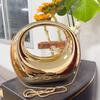 Acrylic Evening Handbag For Women 2024 Luxury Designer Purses And Handbags Golden Wedding Dinner Party Round Handle Wrist Bag