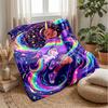 Underwater Yorkie Adventure Theme Blanket Lightweight Warm Flannel Blanket Decorative Throw Blanket for Home Decoration