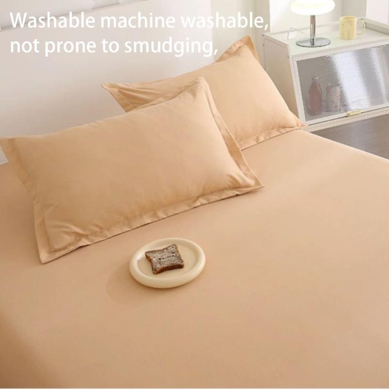 Single Complete Sheet Soft and Breathable Various Size Bedspread for Bedrooms Guest Room Students Dorm Bedding Sheets