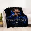 Cristiano Ronaldo Celebration Blanket Durable Comfort Suitable for Picnics Office Chair for All Seasons Digital Print Birthday Christmas Gift Blanket