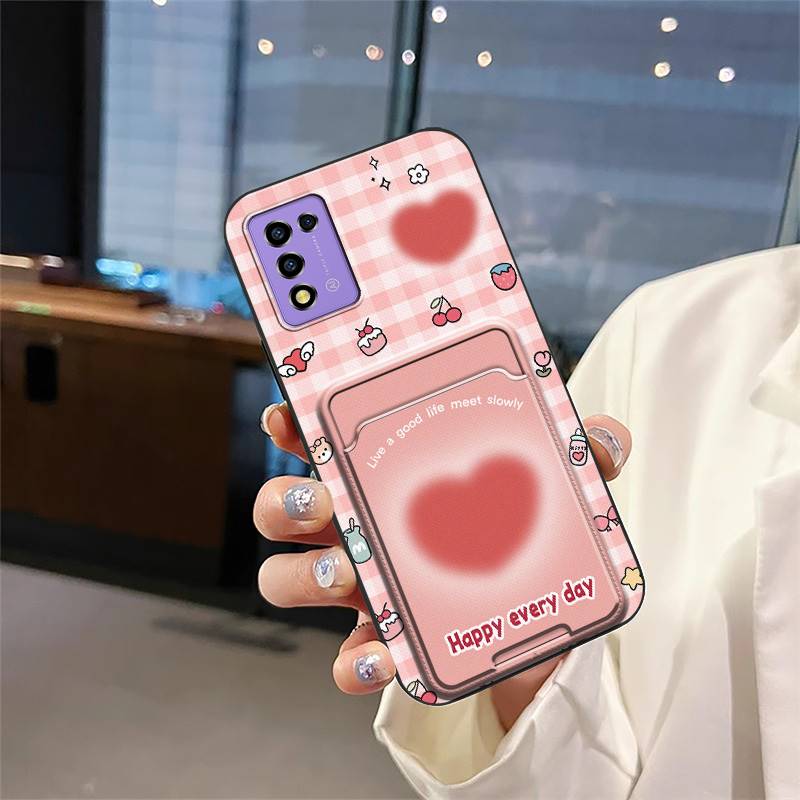 Fashion Design Cartoon Phone Case For ZTE Libero 5G iii/A202ZT Protective Shockproof Card Sleeve Cover Anti-dust Cute