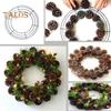 20cm/25cm Metal Hoop Wreath Frame Wire Ring Flower Garland Holder DIY Wreath Making Supplies for Festival Wedding Party