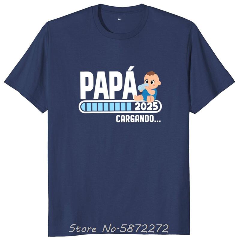 

Futuro Papa 2025 TShirt Retro Spanish Future Dad Father Day Birthday Gift Cotton T Shirt Oversized Unisex Tshirt Mens Clothing S