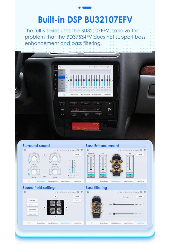 9-inch Android Smart Screen GPS MP5 for 1994-2005 Peugeot 406