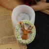 Handmade Silicone Mold for Christmas Reindeer Wreath Soap and Cake Decoration