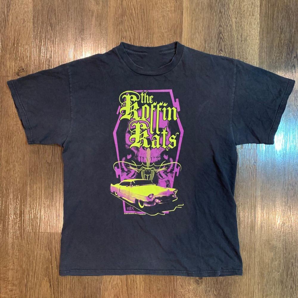 Футболка Koffin Kats Psychobilly Machete 2007 Хлопковая футболка S-4XL BO1085 Унисекс футболка XXXL