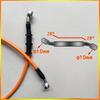 Motorcycle Brake Hose 110cm-150cm Universal Brake Cable Line 28° Braided Steel Hydraulic Clutch Radiator Oil Cooler Dirt Bike
