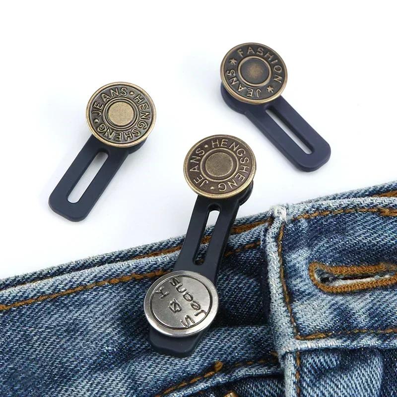 Jeans and Pants Button for Waist Extension Universal Adjustable Waistline Button Extender Instant Belt Short Long for All People