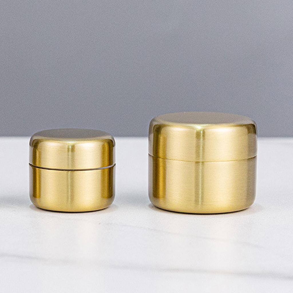 Metal Pill Container Small Portable Round Heavy Duty Purse Pocket Metal Pill Container For Home Outdoor Backpack Gym Business