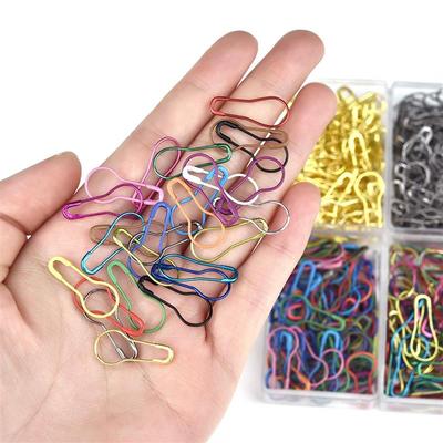 100pcs Mix Safety Pins Metal Gourd Pins Crochet Locking Knitting Cross Stitch Marker Tag Clips Hangtag DIY Sewing Tools Needle