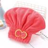 Shower Cap for Women Hair Cap Microfibre Quick Hair Drying Bath Spa Bowknot Wrap Towel Hat Cap for Bath Bathroom Accessories