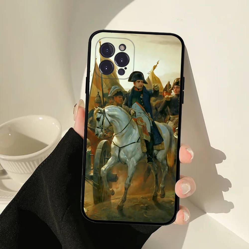 

Napoleon Bonaparte Phone Case For IPhone 17 Air 16 15 14 Plus 13 12 Mini 11 Pro Max Black Cover iPhone 14