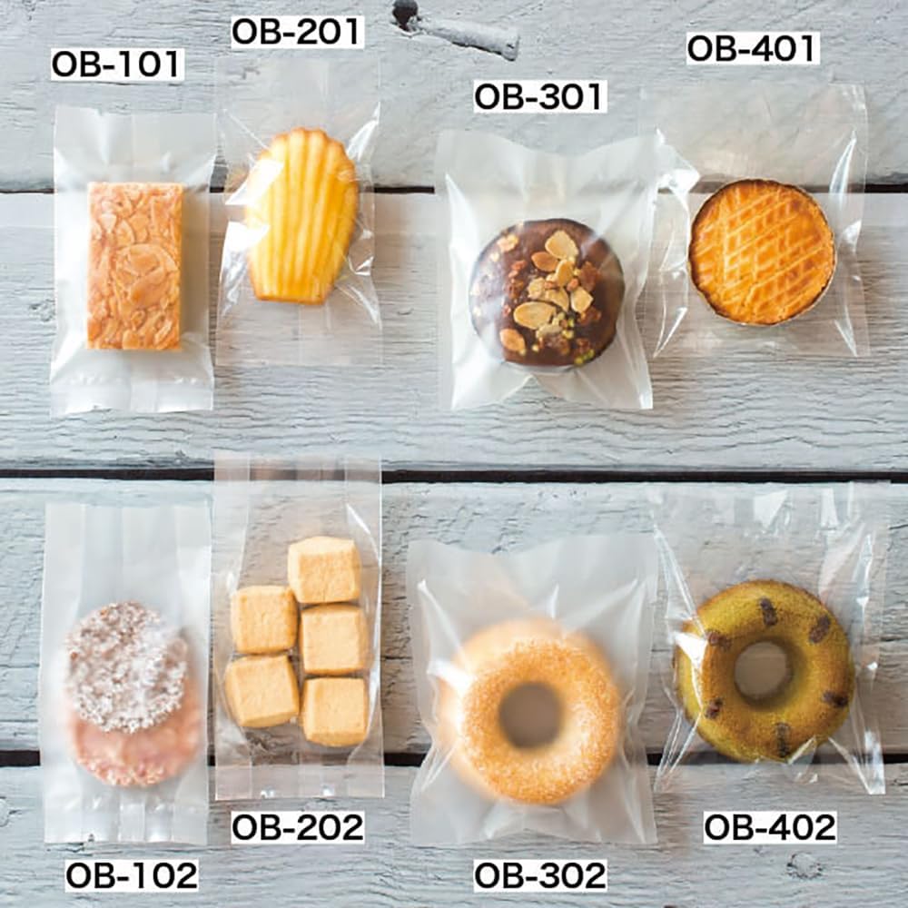 Heads Food Safe Plastic Bags Clear 70x135mm 100 Pack Sweets Packaging