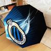 Golden Club Atletico Emblem Automatic Folding Umbrella - 8-Rib Travel Umbrella with Auto Open/Close & Portable Gifts for Holidays or Birthdays