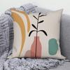 Pillowcase Home Decor Sofa Nordic Decorative  Abstract Geometric Plant Cushion