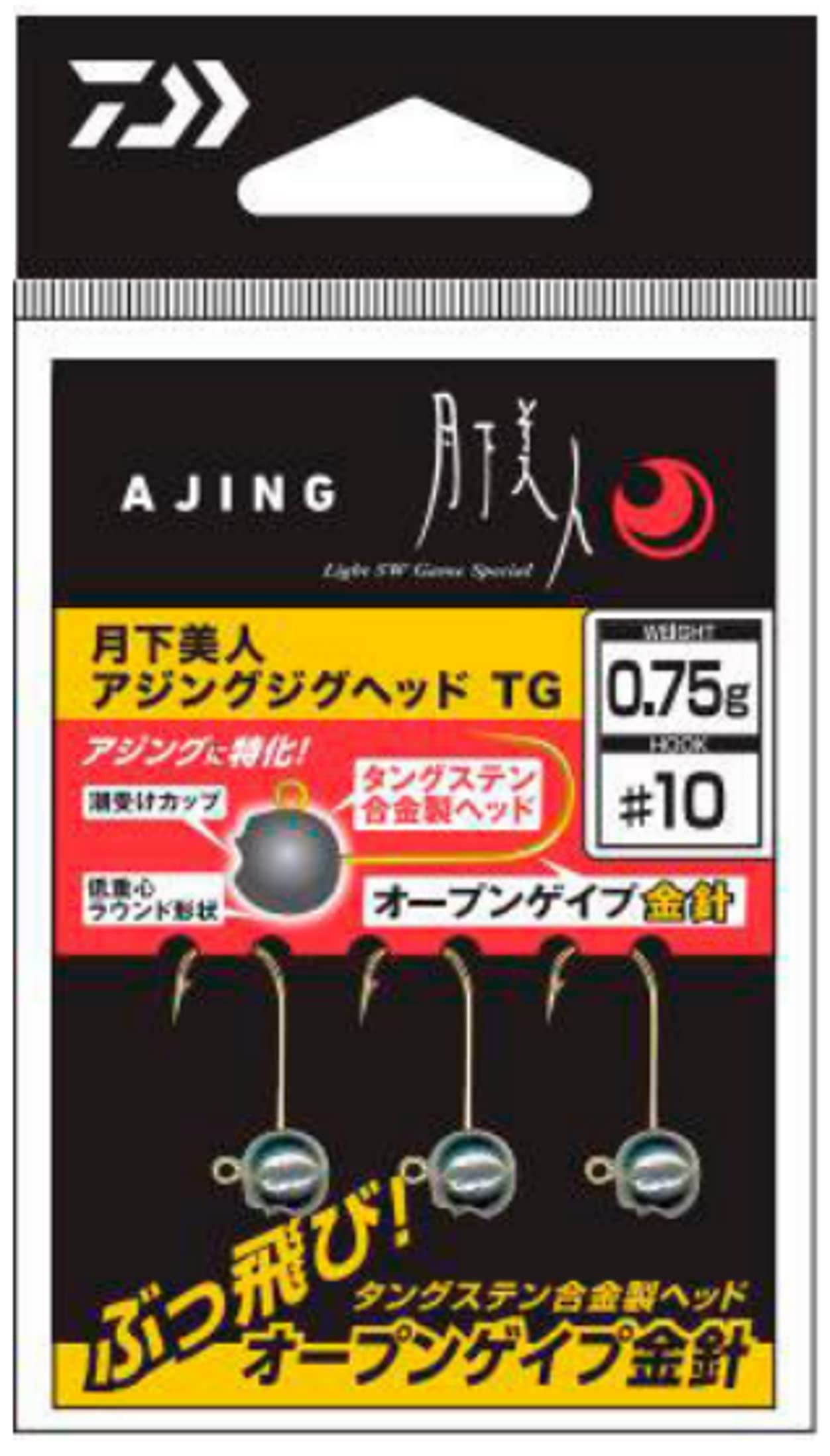 

Джиг-головка DAIWA Gekkabijin Ajing TG 0,5 г № 10