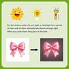 Glow-in-the-Dark Bowknot Toilet Sticker Self-Adhesive Removable Luminous Wall Sticker Bathroom Decal Home Decor Car Sticker